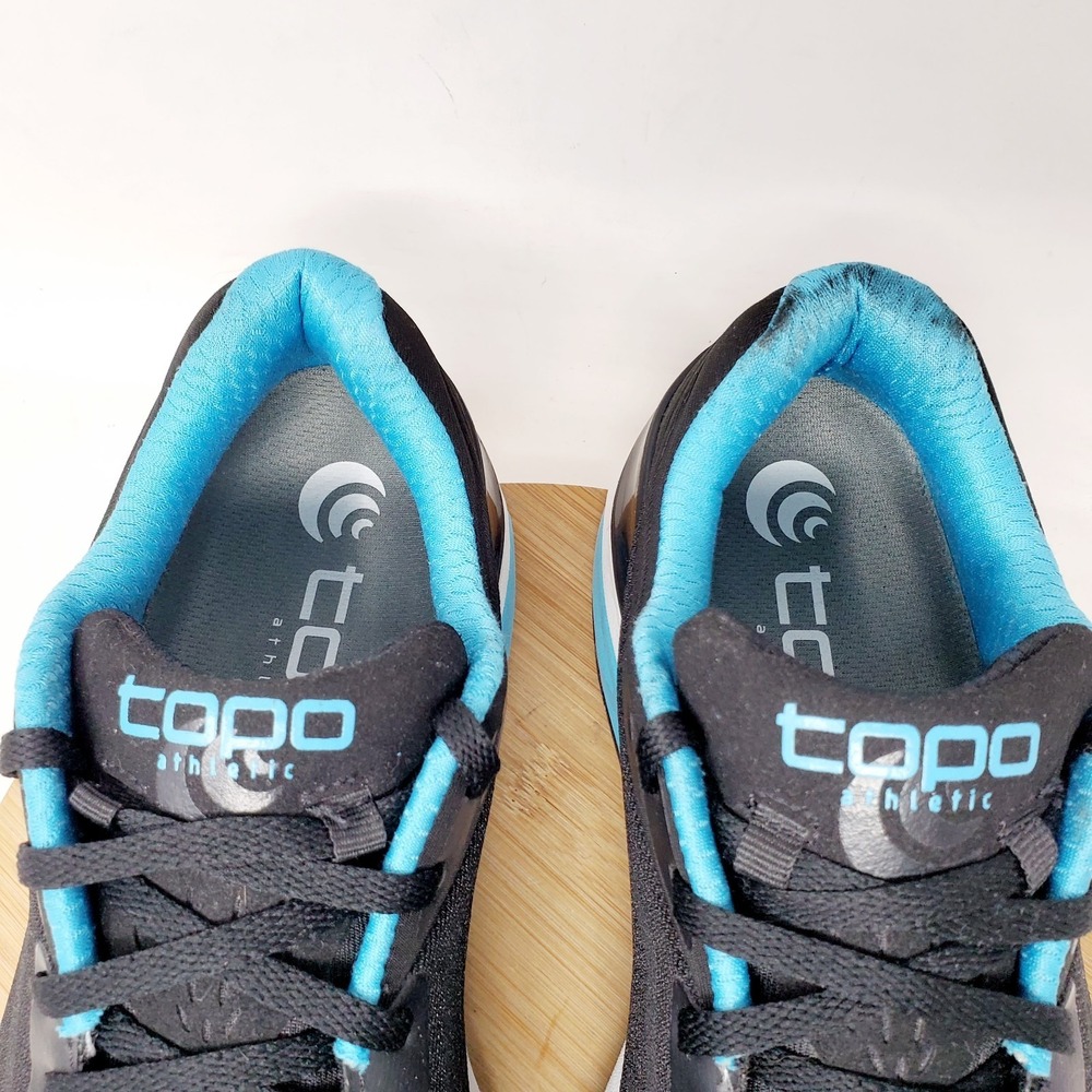 Topo Running Shoes Womens 9.5 Black Lace Up Athletic Ultrafly 3 Sneaker - Picture 5 of 14